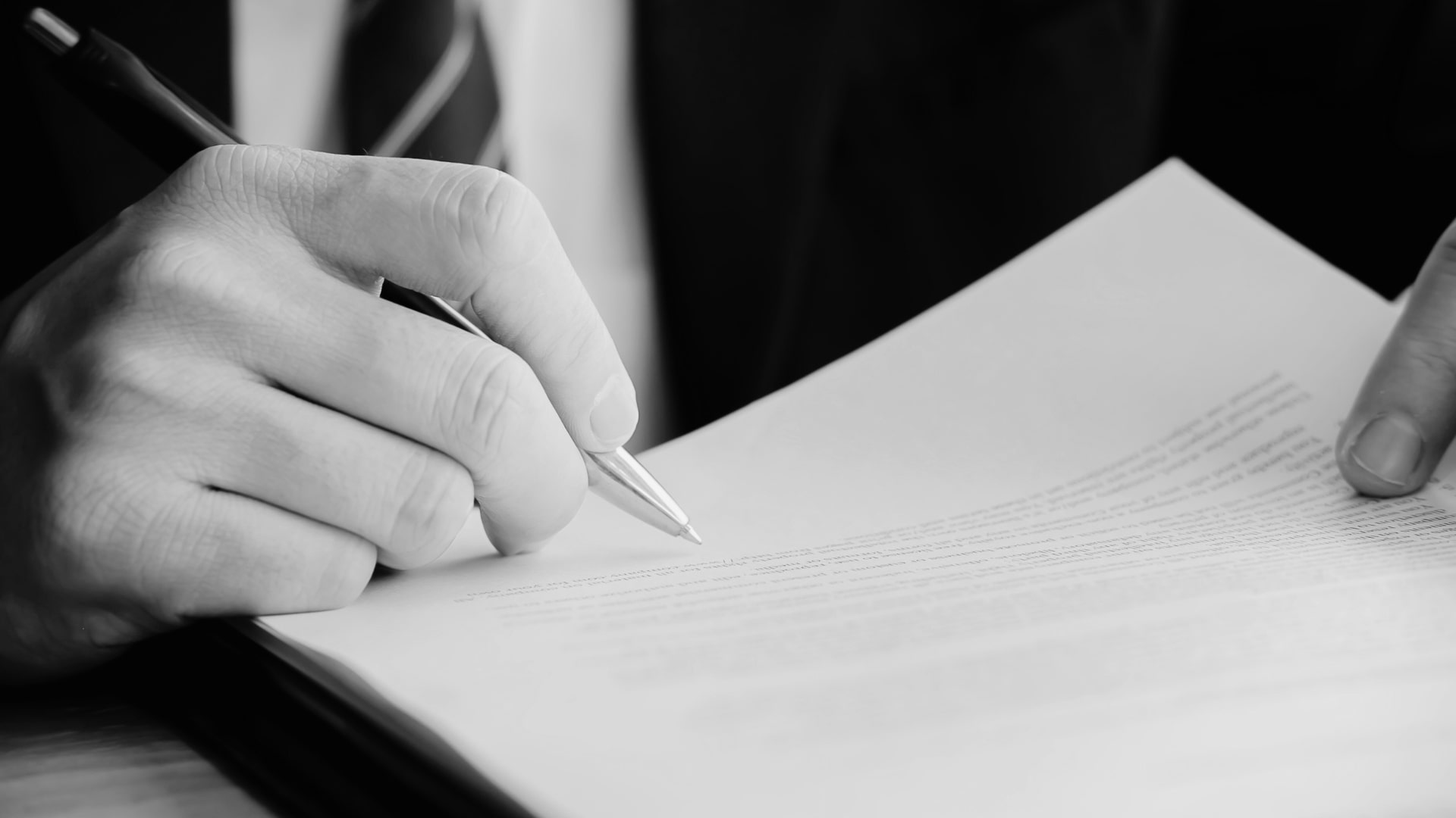 Illustration of legal contract drafting